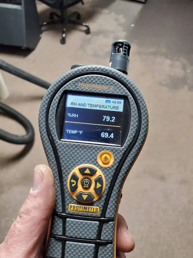 Moisture meter humidity assessment for Mold Remediation & Removal in Suffolk